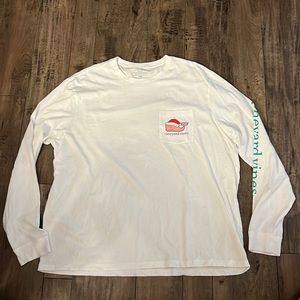 Vineyard Vines Christmas Long Sleeve T-Shirt - White 2XB